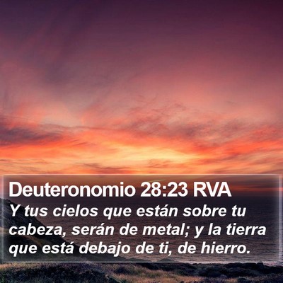 Deuteronomio 28:23 RVA Bible Verse Image