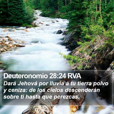 Deuteronomio 28:24 RVA Bible Verse Image