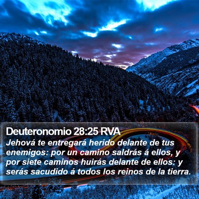 Deuteronomio 28:25 RVA Bible Verse Image