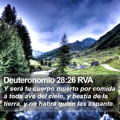 Deuteronomio 28:26 RVA Bible Verse Image