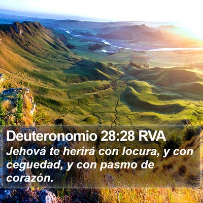 Deuteronomio 28:28 RVA Bible Verse Image