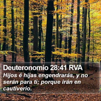 Deuteronomio 28:41 RVA Bible Verse Image