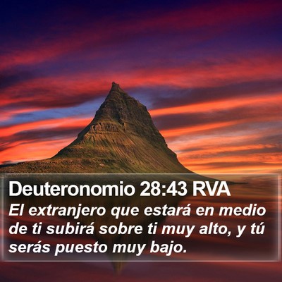 Deuteronomio 28:43 RVA Bible Verse Image