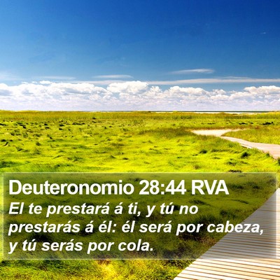 Deuteronomio 28:44 RVA Bible Verse Image