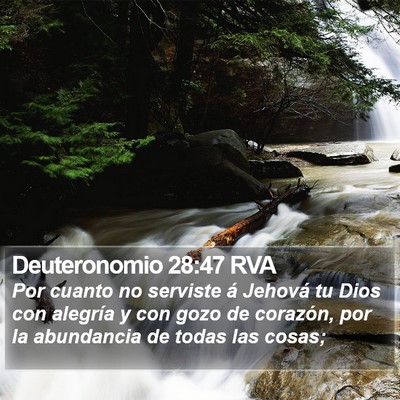 Deuteronomio 28:47 RVA Bible Verse Image