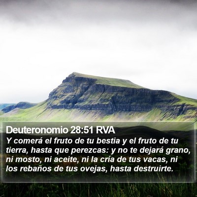 Deuteronomio 28:51 RVA Bible Verse Image