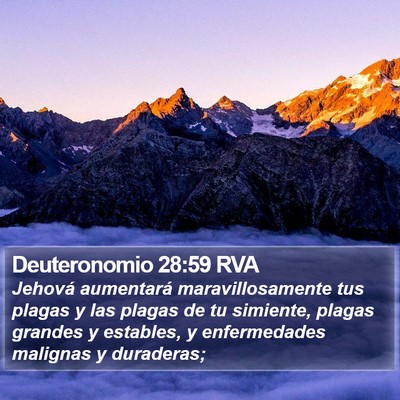 Deuteronomio 28:59 RVA Bible Verse Image