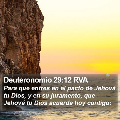 Deuteronomio 29:12 RVA Bible Verse Image