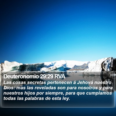 Deuteronomio 29:29 RVA Bible Verse Image