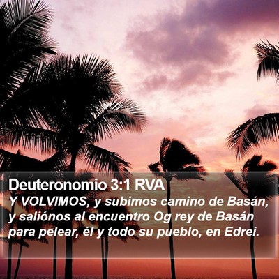 Deuteronomio 3:1 RVA Bible Verse Image