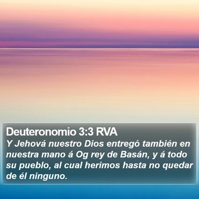 Deuteronomio 3:3 RVA Bible Verse Image