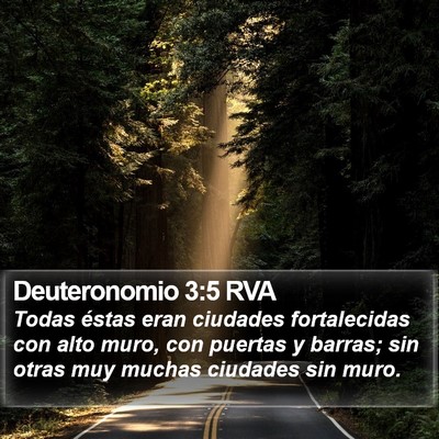 Deuteronomio 3:5 RVA Bible Verse Image
