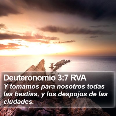Deuteronomio 3:7 RVA Bible Verse Image