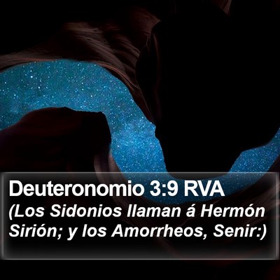 Deuteronomio 3:9 RVA Bible Verse Image