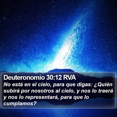 Deuteronomio 30:12 RVA Bible Verse Image