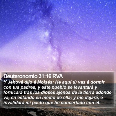 Deuteronomio 31:16 RVA Bible Verse Image