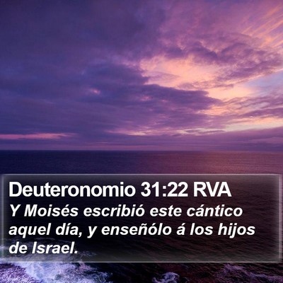 Deuteronomio 31:22 RVA Bible Verse Image