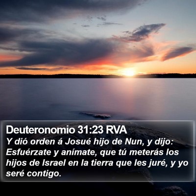 Deuteronomio 31:23 RVA Bible Verse Image