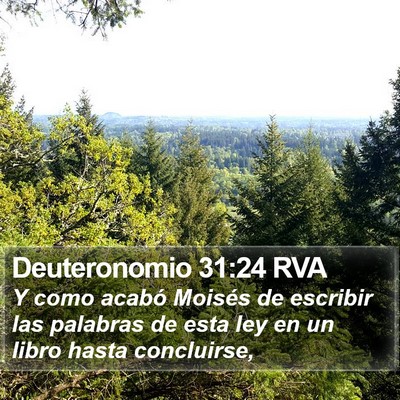 Deuteronomio 31:24 RVA Bible Verse Image