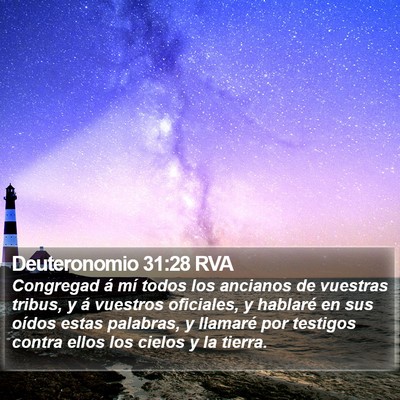Deuteronomio 31:28 RVA Bible Verse Image