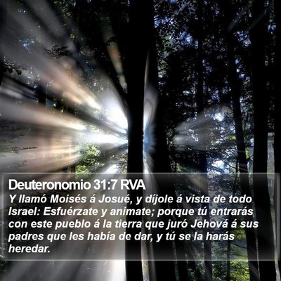 Deuteronomio 31:7 RVA Bible Verse Image