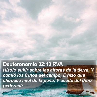 Deuteronomio 32:13 RVA Bible Verse Image