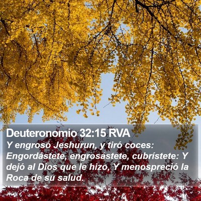 Deuteronomio 32:15 RVA Bible Verse Image