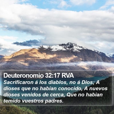 Deuteronomio 32:17 RVA Bible Verse Image