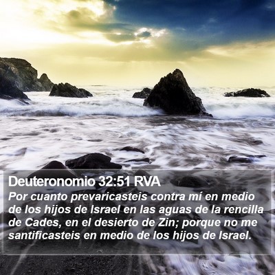 Deuteronomio 32:51 RVA Bible Verse Image