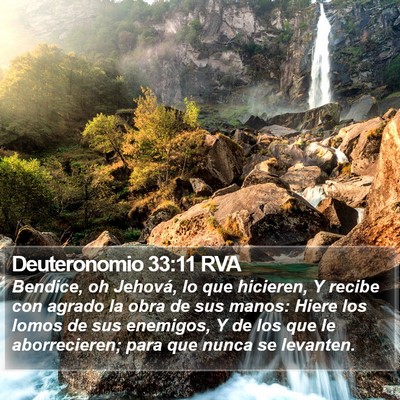 Deuteronomio 33:11 RVA Bible Verse Image