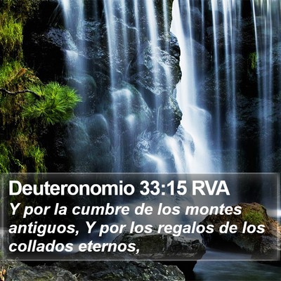 Deuteronomio 33:15 RVA Bible Verse Image