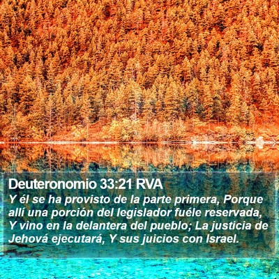 Deuteronomio 33:21 RVA Bible Verse Image
