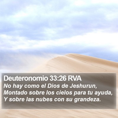 Deuteronomio 33:26 RVA Bible Verse Image