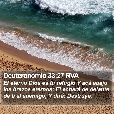 Deuteronomio 33:27 RVA Bible Verse Image