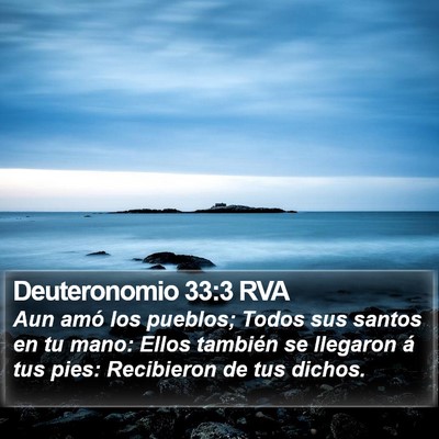 Deuteronomio 33:3 RVA Bible Verse Image