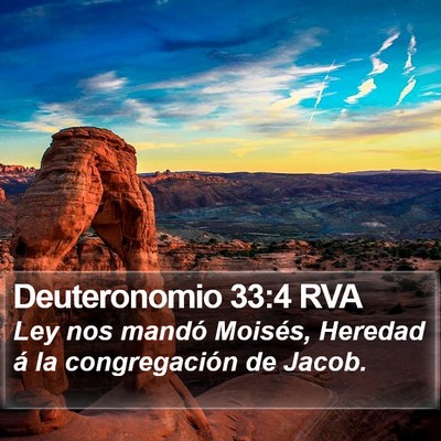 Deuteronomio 33:4 RVA Bible Verse Image