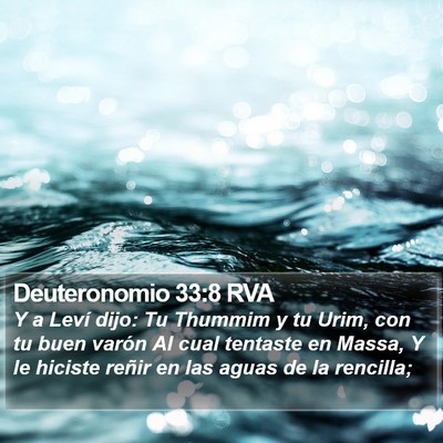 Deuteronomio 33:8 RVA Bible Verse Image