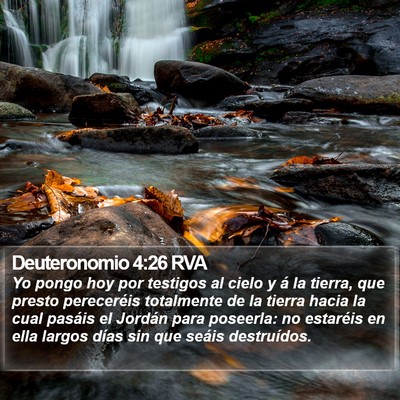 Deuteronomio 4:26 RVA Bible Verse Image