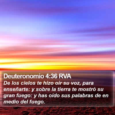 Deuteronomio 4:36 RVA Bible Verse Image