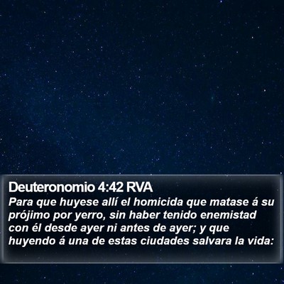 Deuteronomio 4:42 RVA Bible Verse Image
