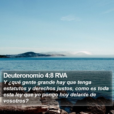 Deuteronomio 4:8 RVA Bible Verse Image