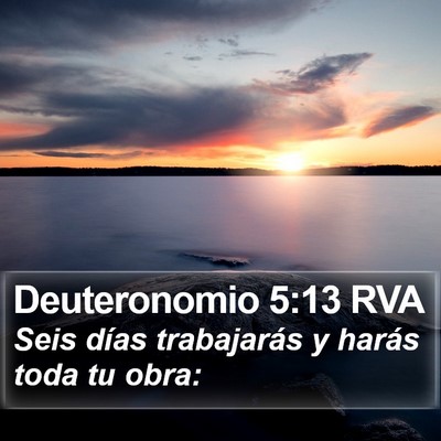 Deuteronomio 5:13 RVA Bible Verse Image