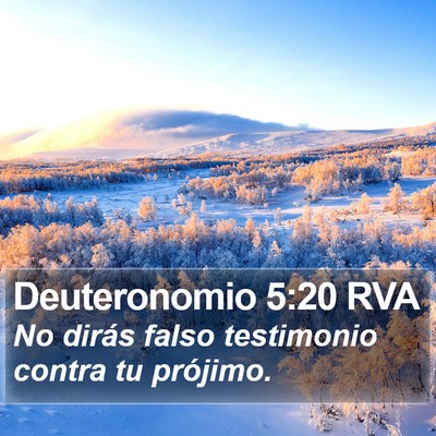 Deuteronomio 5:20 RVA Bible Verse Image