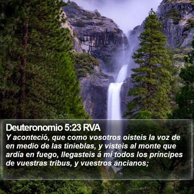 Deuteronomio 5:23 RVA Bible Verse Image