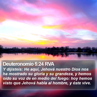 Deuteronomio 5:24 RVA Bible Verse Image