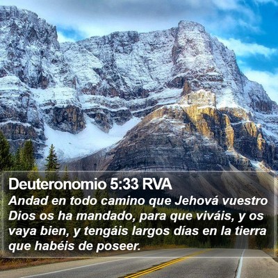 Deuteronomio 5:33 RVA Bible Verse Image
