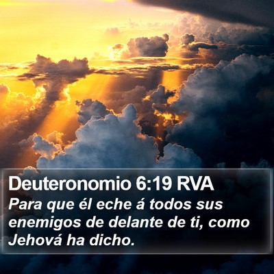 Deuteronomio 6:19 RVA Bible Verse Image