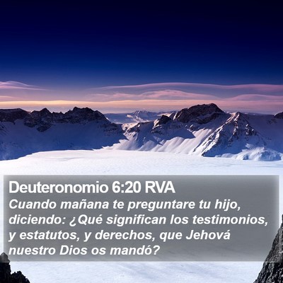 Deuteronomio 6:20 RVA Bible Verse Image