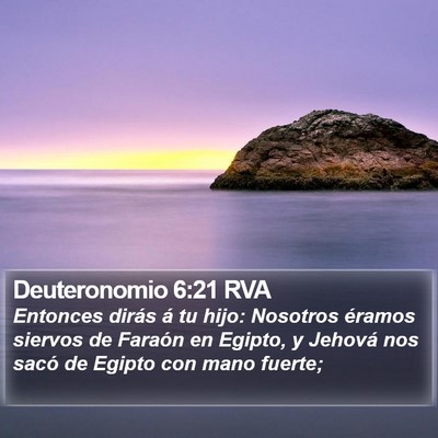 Deuteronomio 6:21 RVA Bible Verse Image