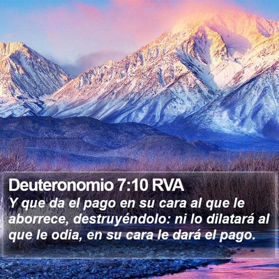 Deuteronomio 7:10 RVA Bible Verse Image